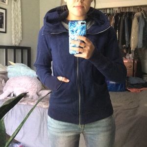 Lululemon Navy Blue Scuba Hoodie